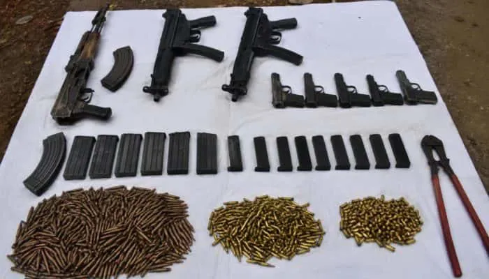 J-K: Security forces recover cache of arms, ammunition near LoC in Uri