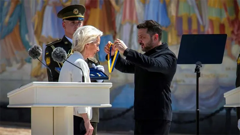 Top EU official visits Ukraine, pledges continued support against Russia's invasion