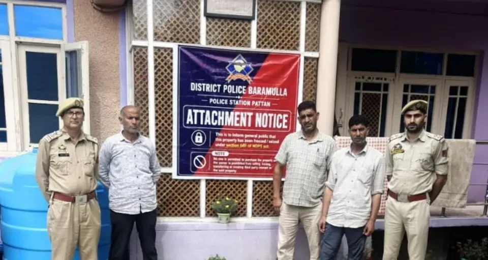 Baramulla Police attach properties worth Rs 29 lakh under NDPS Act