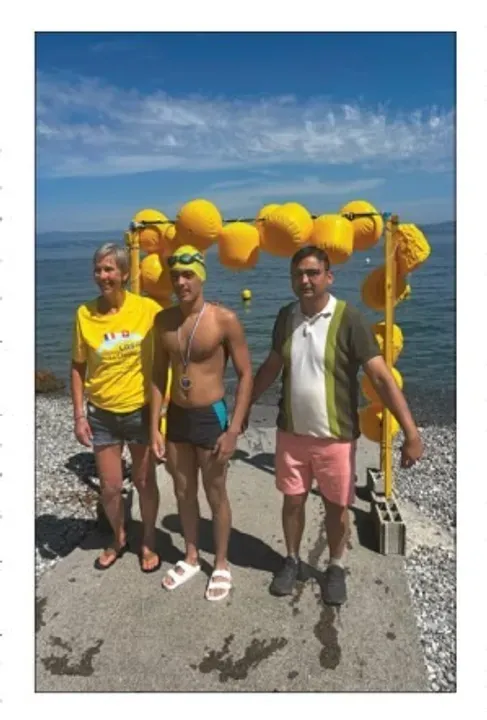 Vinaayaka Mahajan wins Lake Geneva Open Water Swimming event