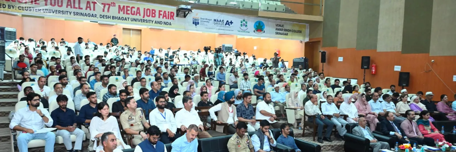 DBU Brings 10,000+ Jobs to Kashmir at 77th State-Level Mega Job Fair