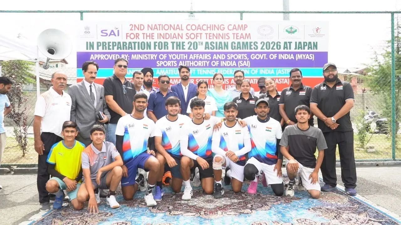 Srinagar hosts Indian Soft Tennis Team's National Camp ahead of 2026 Asian Games