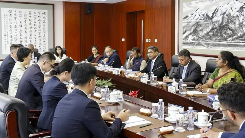 FS Misri meets Vice Minister of Chinese Communist Party in Beijing