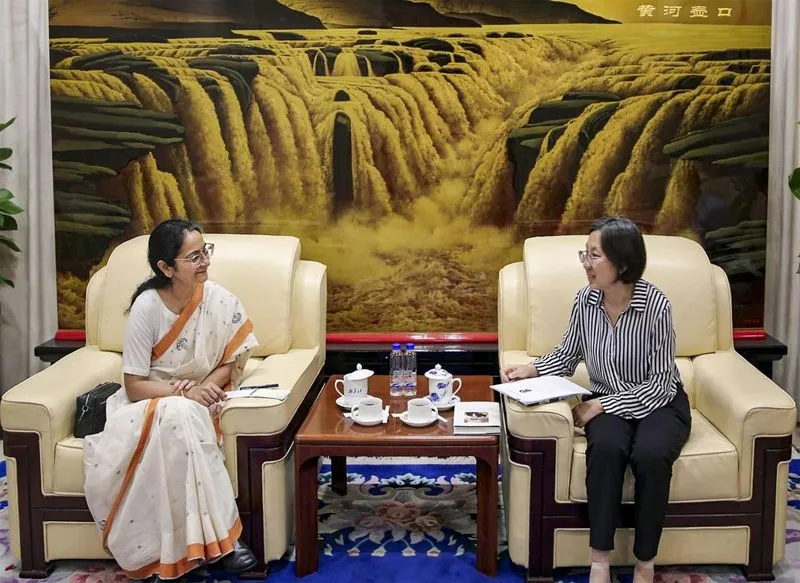 Indian diplomats meet officials of China's Xinhua news agency