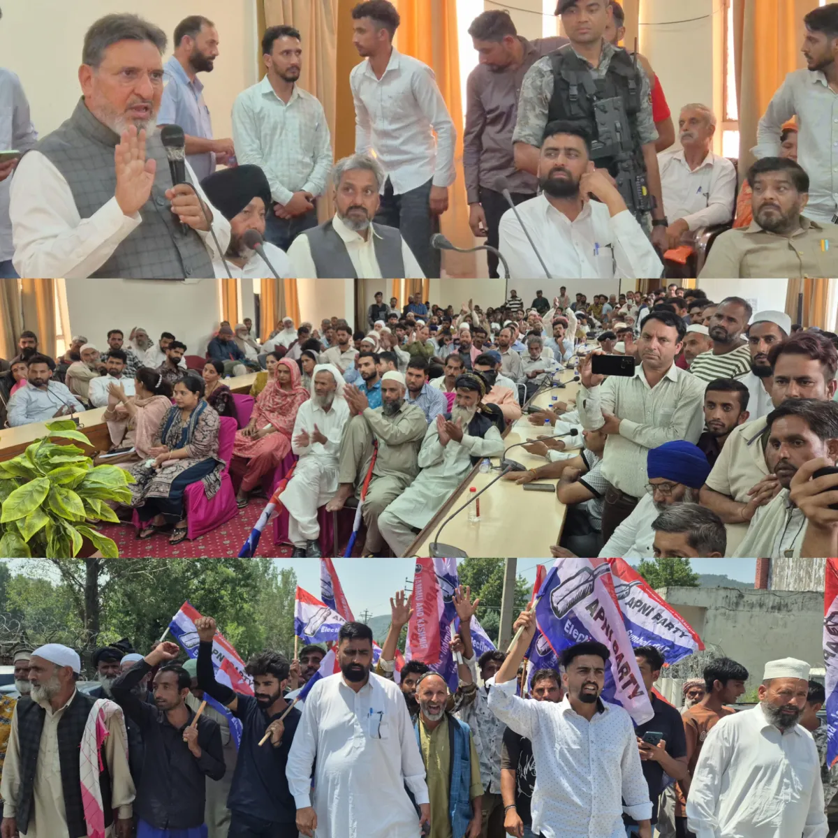 Apni Party Holds Workers' Convention in Rajouri, Pushes for Statehood Restoration
