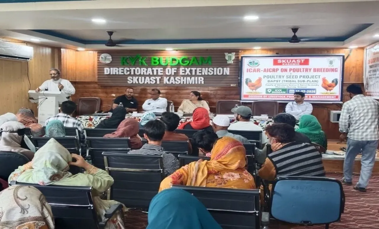 SKUAST-K promotes tribal livelihoods through Backyard Poultry Program at KVK Budgam