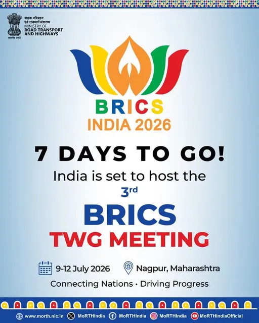 India to Host 3rd BRICS Transport Ministers’ Meeting in Nagpur on 11th  and 12th July 2026