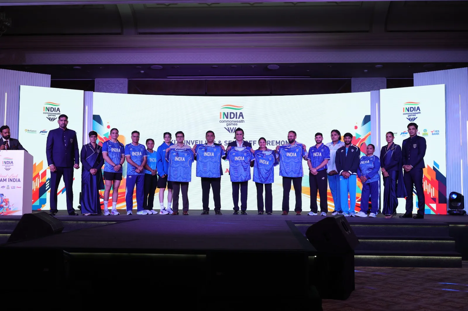 India's Commonwealth Games 2026 Contingent Given Grand Send-Off; Official Kit Unveiled Ahead of Glasgow Campaign