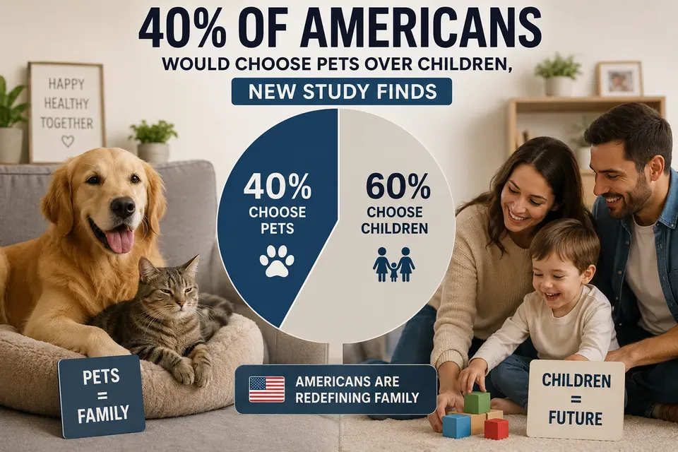 40% of Americans would choose pets over children, new study finds