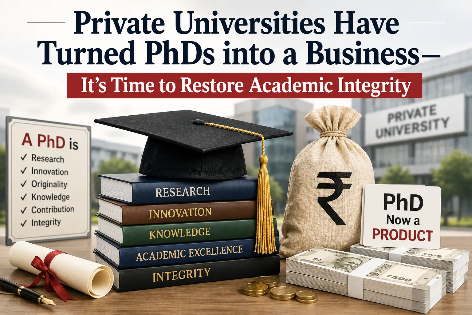 Private Universities Have Turned PhDs into a Businesses: