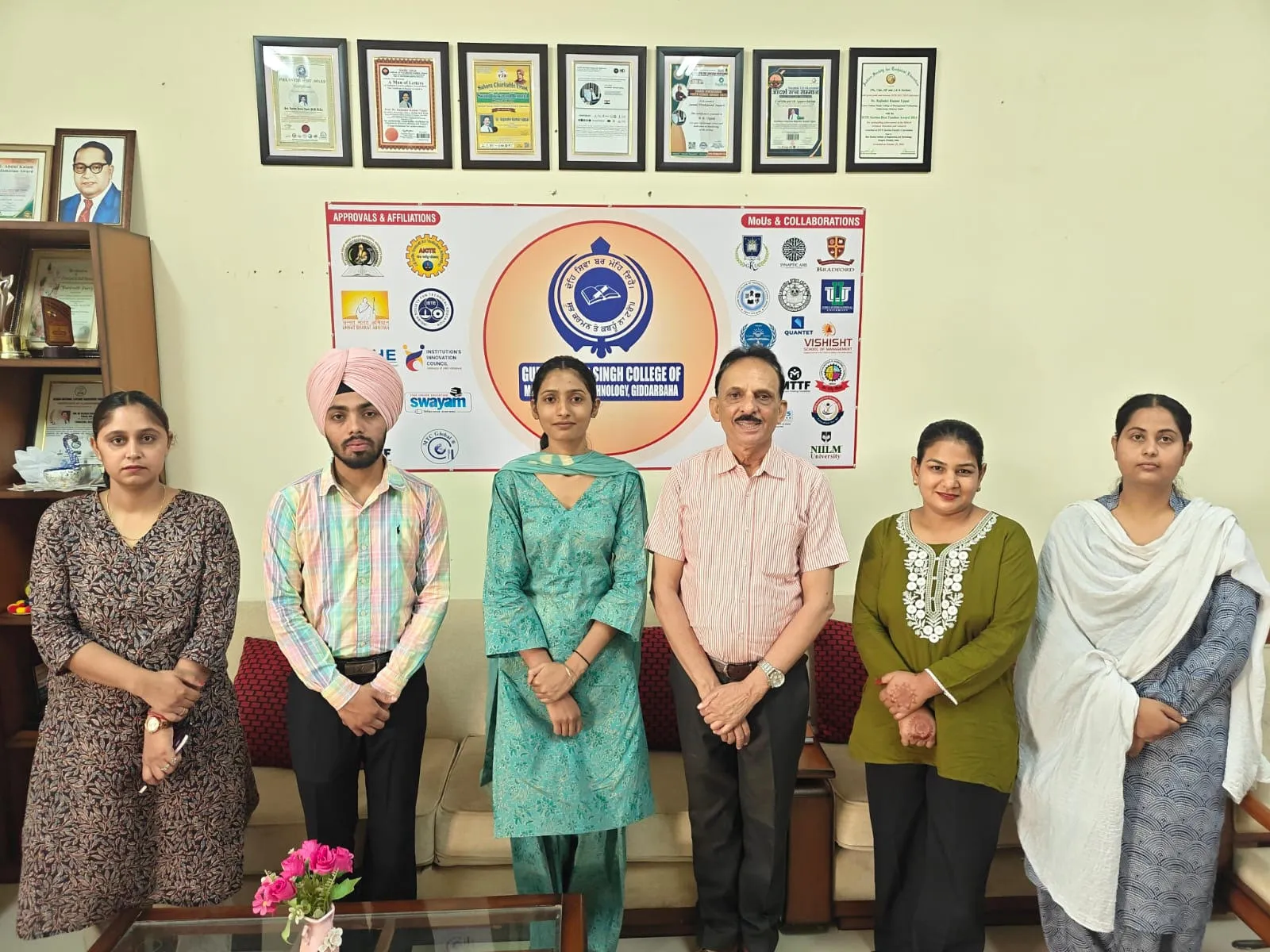 B.Com Student of Guru Gobind Singh College of Management and Technology, Gidderbaha, Selected at Quantet Builders Pvt. Ltd.